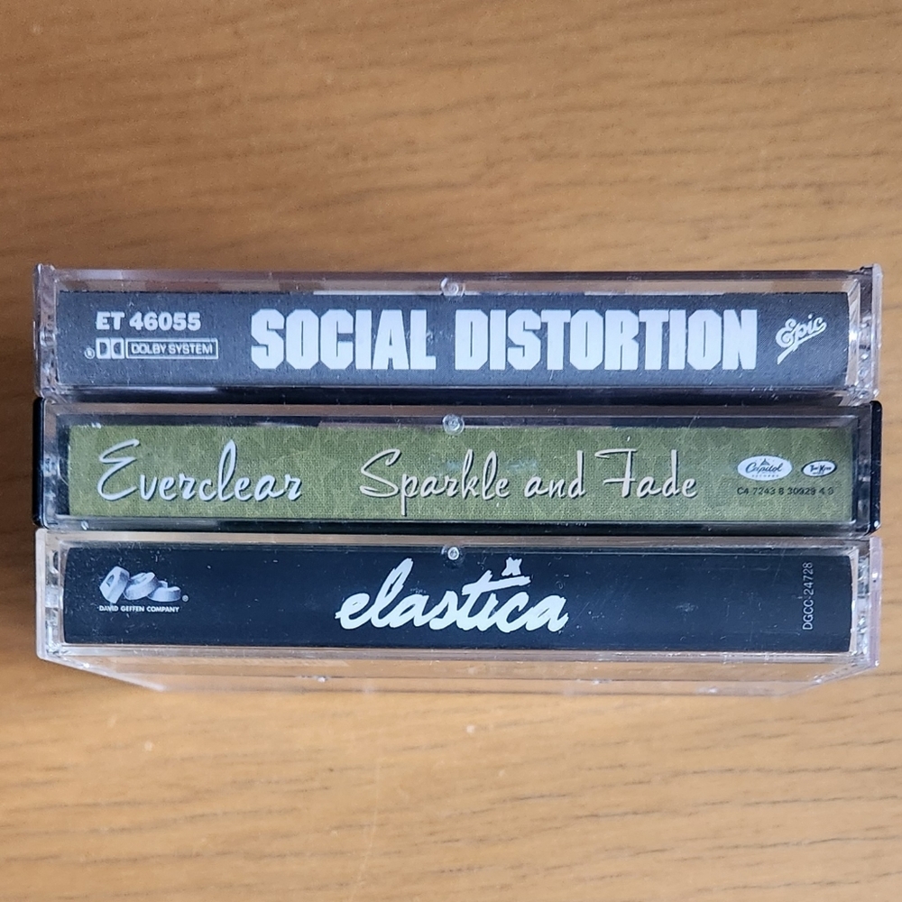 Social Distortion, Everclear, Elastica - 1990s Tapes (Lot of 3) 